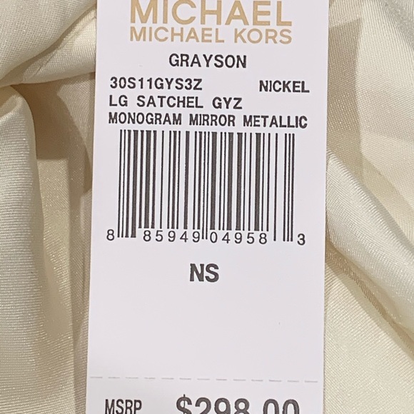 NWT Michael kors nickel Greyson - Picture 8 of 8